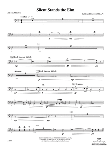Silent Stands the Elm: 3rd Trombone