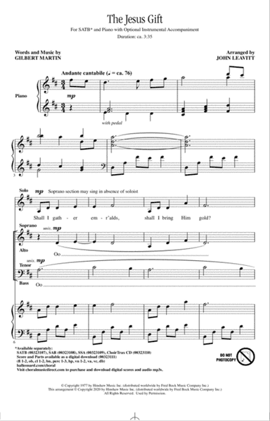 The Jesus Gift (arr. John Leavitt)