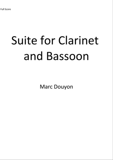 Suite for Clarinet and Bassoon