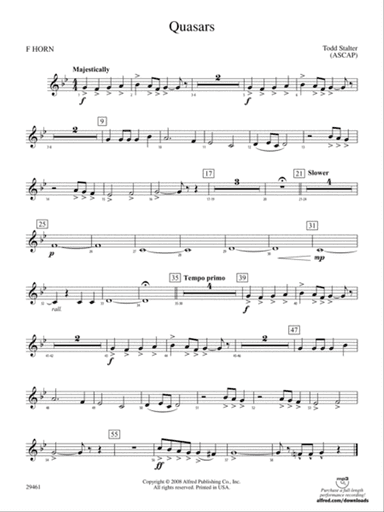 Quasars: 1st F Horn