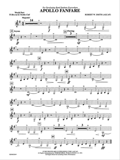 Apollo Fanfare: (wp) E-flat Tuba T.C.