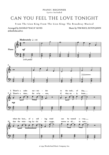 Can You Feel The Love Tonight