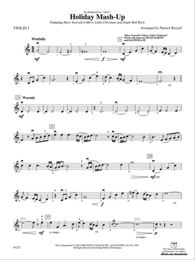 Holiday Mash-Up: 1st Violin