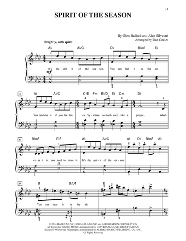 Spirit Of The Season (from The Polar Express) (arr. Dan Coates)