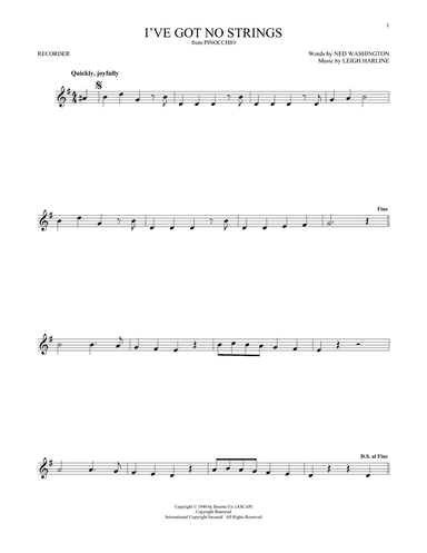 I've Got No Strings (from Pinocchio)