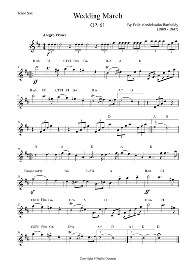 Wedding March OP. 61