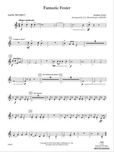 Fantastic Foster: 2nd B-flat Trumpet