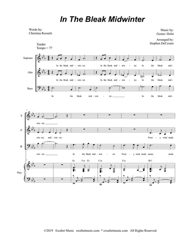 In The Bleak Midwinter (Vocal Trio - (SAB)