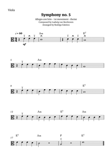 Symphony no. 5 - 1st movement (theme)