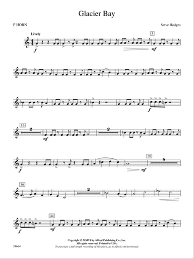 Glacier Bay: 1st F Horn