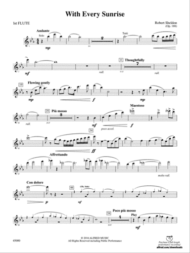 With Every Sunrise: Flute