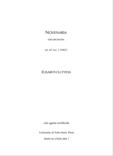 Novenaria Op.67 No.1