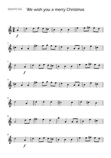 We Wish You a Merry Christmas - Soprano Sax w/ Piano