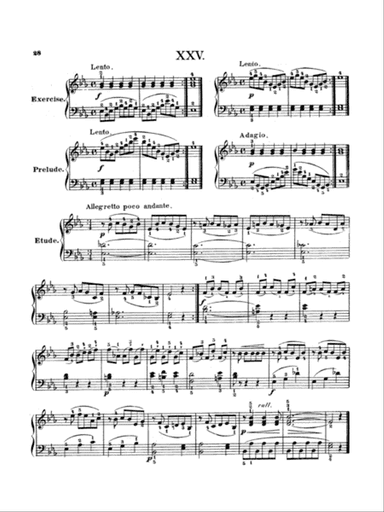 Bertini: Twenty-five Primary Etudes, Op. 166