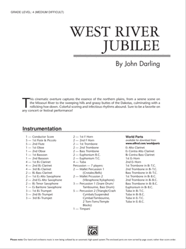 West River Jubilee: Score
