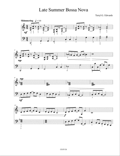Late Summer Bossa Nova