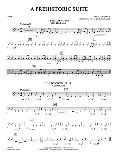 A Prehistoric Suite - Tuba