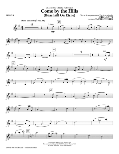 Come By The Hills (Buachaill On Eirne) - Violin 1
