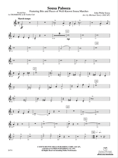 Sousa Palooza: (wp) 1st B-flat Trombone T.C.