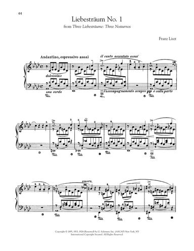 Liebestraum No. 1 In A-Flat Major