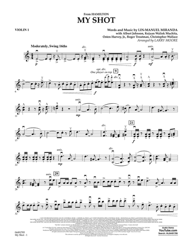 My Shot - Violin 1