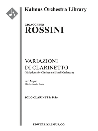 Variazioni di Clarinetto (Variations for Clarinet and Small Orchestra)