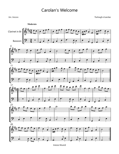 Carolan's Welcome - Clarinet and Bassoon