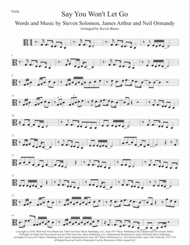 Say You Won't Let Go