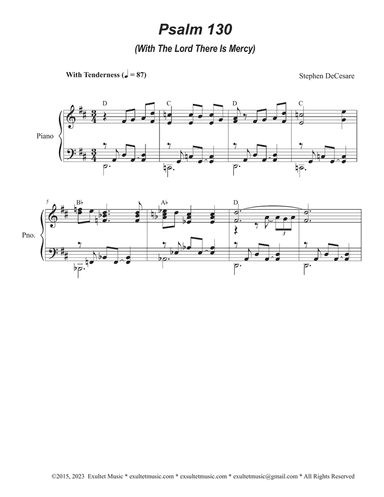 Psalm 130 (With The Lord There Is Mercy) (SATB)