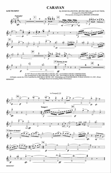 Caravan: 1st B-flat Trumpet