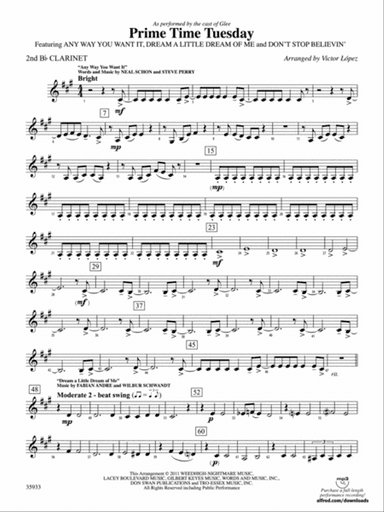 Prime Time Tuesday: 2nd B-flat Clarinet