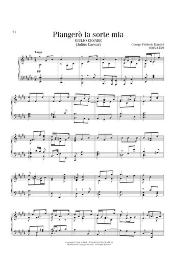 Piangero La Sorte Mia