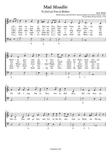 Mad Maudlin: To find my Tom of Bedlam