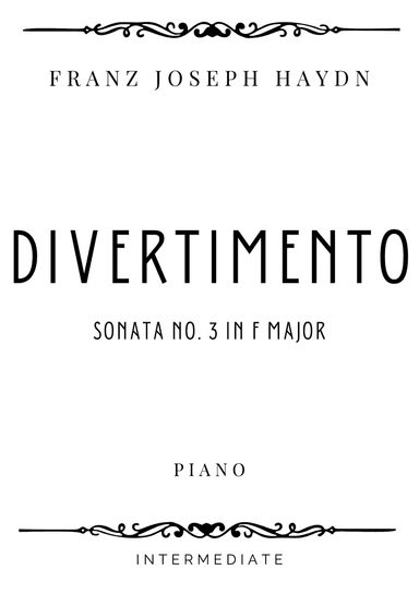 Haydn - Divertimento (Sonata no. 3) in F Major - Intermediate