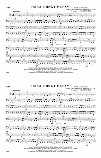 Do Ya Think I'm Sexy?: Tuba