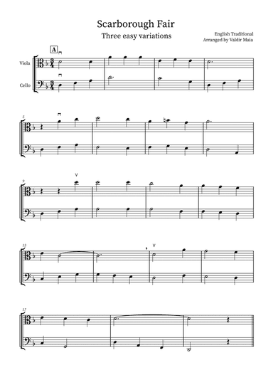 Scarborough Fair - 3 easy variations