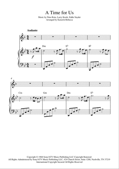 A Time For Us (love Theme)