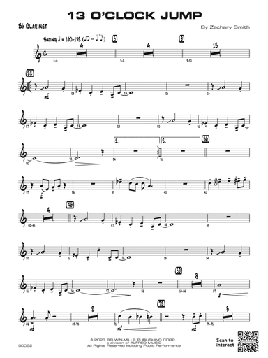 13 O'Clock Jump: 1st B-flat Clarinet