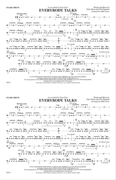 Everybody Talks: Snare Drum