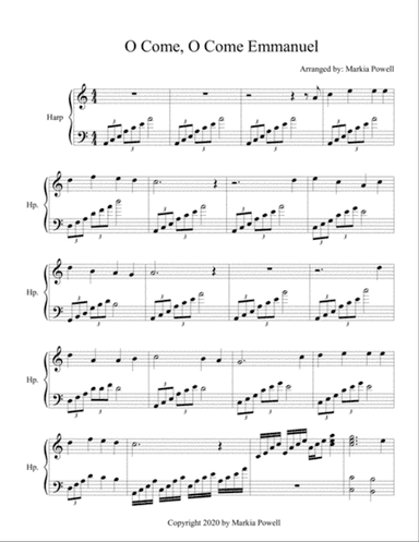 O Come, O Come Emmanuel (harp music)