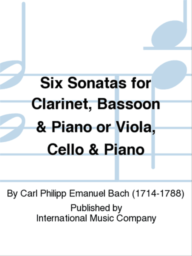 Six Sonatas For Clarinet, Bassoon & Piano Or Viola, Cello & Piano