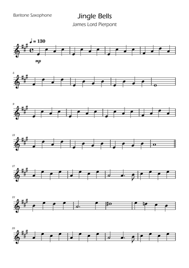 Jingle Bells - Sax Duet