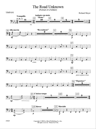The Road Unknown: Timpani