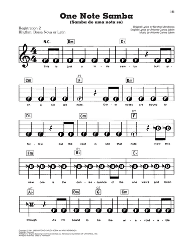 One Note Samba (Samba De Uma Nota So)
