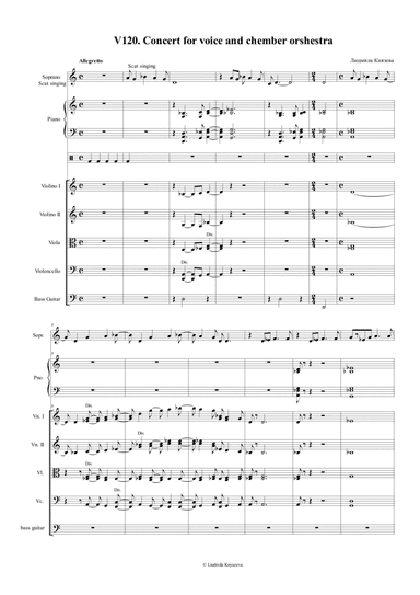 V120. Concert for voice and orchestra