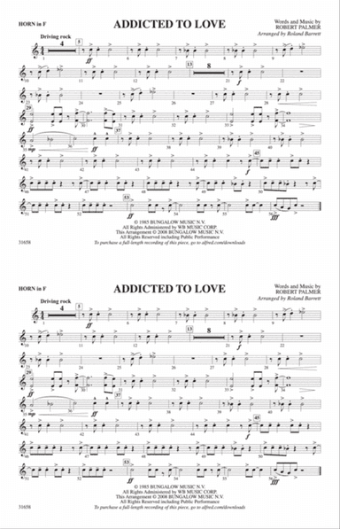 Addicted to Love: 1st F Horn