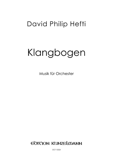 Klangbogen, Music for orchestra