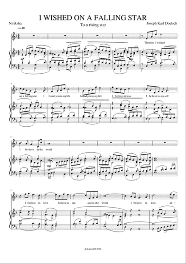 I WISHED ON A FALLING STAR