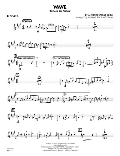 Wave (arr. Michael Philip Mossman) - Alto Sax 2
