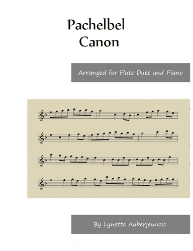 Canon - Flute Duet and Piano